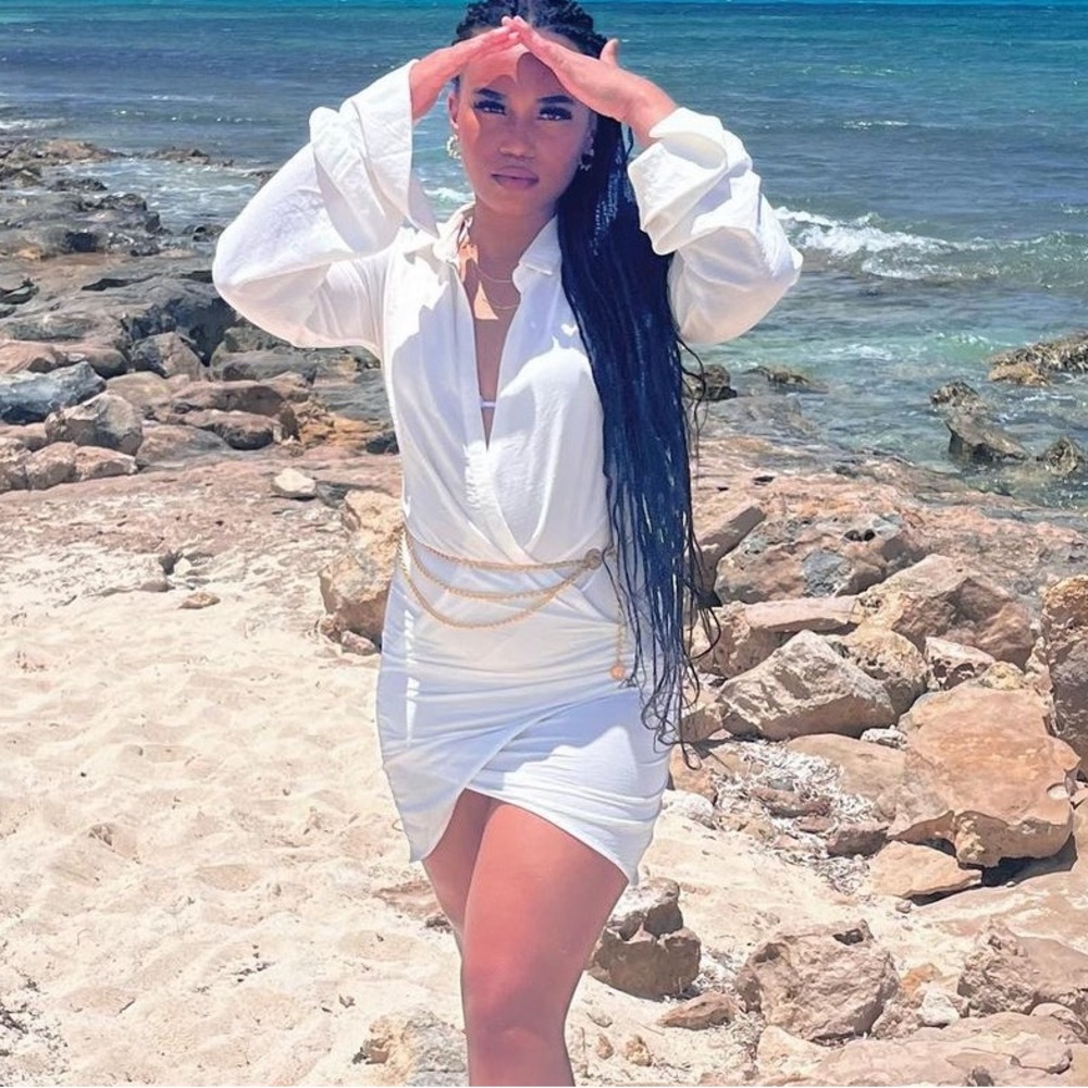 White Linen Dress